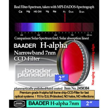 Baader Narrowband H-Alpha (7nm) CCD Filter - 2" # FHALN-2 2458384