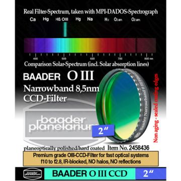 Baader Narrowband O-III (8.5nm) CCD-Filter - 2" # FOIIIN-2 2458436