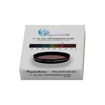 Pegasus Astro Hydrogen Alpha / Ha Narrowband (7nm) Imaging Filter - 2" Mounted