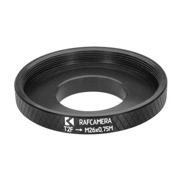 Raf Camera M42x0.75 (T2) Female to M26x0.75 Male Thread Adapter for William Optics Binoviewers