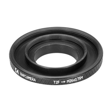 Raf Camera M42x0.75 (T2) Female to M26x0.75 Male Thread Adapter w/ 1.25" Filter Mount for William Optics Binoviewers