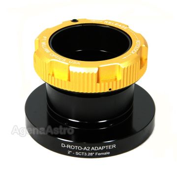 William Optics 2" RotoLock Eyepiece Adapter / Visual Back with 3.28" SCT Female Thread # D-ROTO-A2-SCT328F 