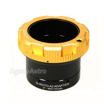 William Optics 2" RotoLock Eyepiece Adapter / Visual Back with T / T2 Female Thread # D-ROTO-A2-M42F