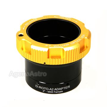 William Optics 2" RotoLock Eyepiece Adapter / Visual Back with M48 Female Thread # D-ROTO-A2-M48F
