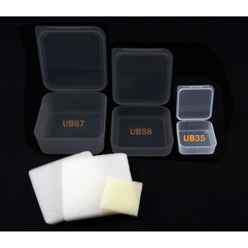 Agena Plastic Filter Storage Case for 1.25" Filters (Hinged)