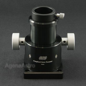 GSO 1.25" Crayford Focuser (with 176mm base plate) for Reflectors - Single Speed 