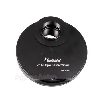 Agena 1.25" 5-Position Manual Filter Wheel for Astrophotography