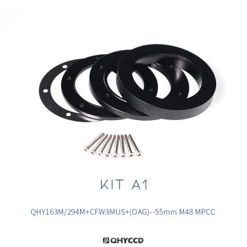 QHY Adapter Kit - Combo A1 (For QHY Cameras with 4/3" Sensors & Corrective Optics) # 020100