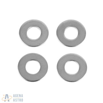 Flat Washer, Stainless Steel, US/Inch 1/4"  (Pack of 4)