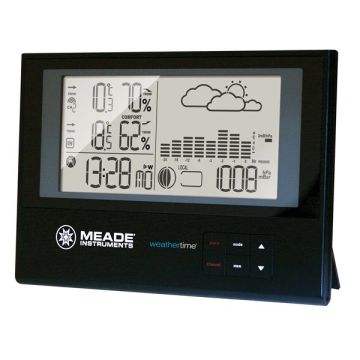 Meade Slim Line Personal Weather Station with Atomic Clock # TE636W