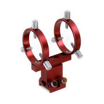William Optics Finder Bracket for 50mm Finders with Vixen/Synta Style Base - Red # M-FB50-B-C-RD