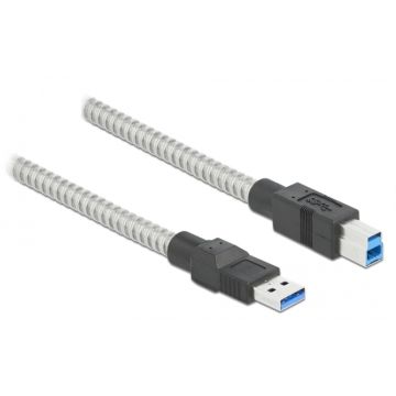 Pegasus Astro USB 3.2 Gen 1 Type-A Male to Type-B Male Cable with Metal Jacket - 1m / 3ft Long (Pack of 1) # USB3B-METAL-1M