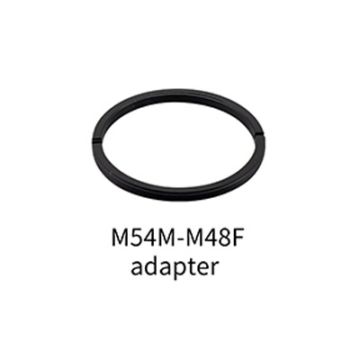 ZWO M54 Male Thread to M48 Female Thread Zero Optical Length Adapter # M54M-M48F-0