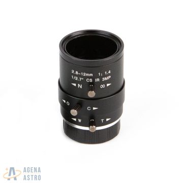 ZWO 2.8mm-12mm f/1.4 Lens with CS Mount # LENS-2.8-12