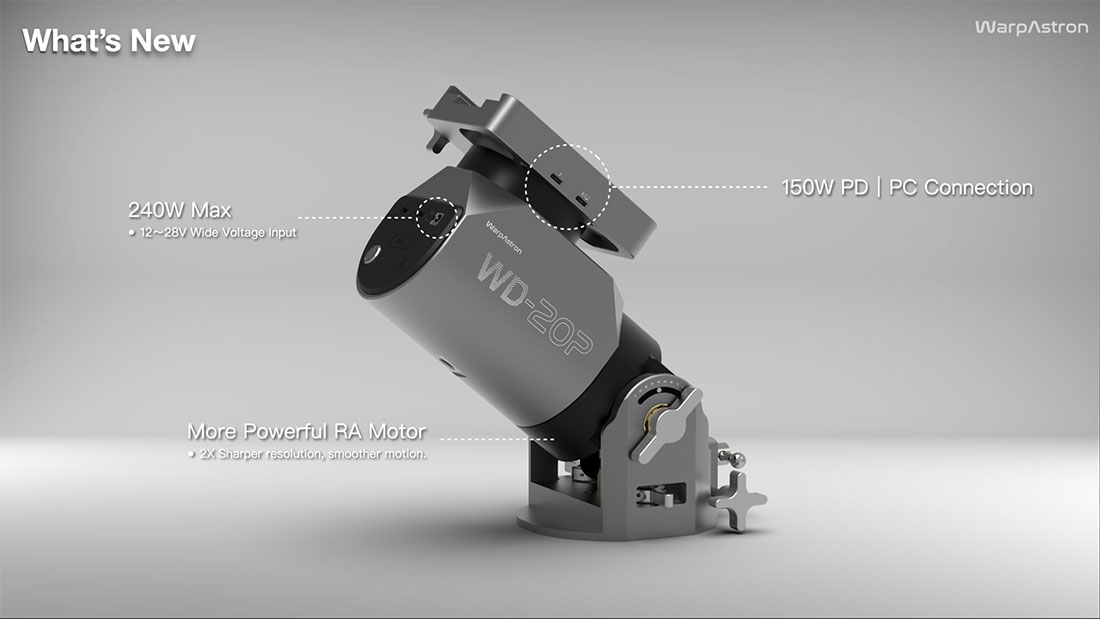 WarpAstron WD-20P - Warp Astron What's New
