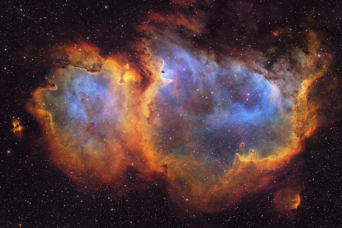 IC 1848 - Soul Nebula by Douglas Triggs. Taken with a QHYCCD QHY600PH M SBFL cooled astronomy camera, a TEC APO140FL refractor telescope, and an Astro-Physics Mach2 GTO mount