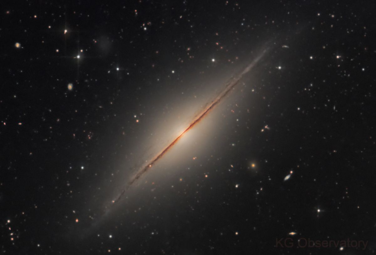 Little Sombrero Galaxy side on