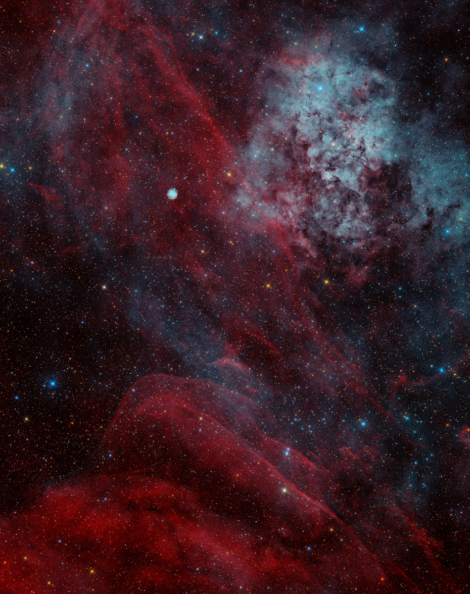 Sharpless SH2-115 - Emission Nebula by Tommy Lease. Taken with a ZWO ASI 2600MM Pro cooled astronomy camera, a 6” f/4 Newtonian reflector telescope (reduced to f/3), and a SkyWatcher EQ6-R Pro mount.