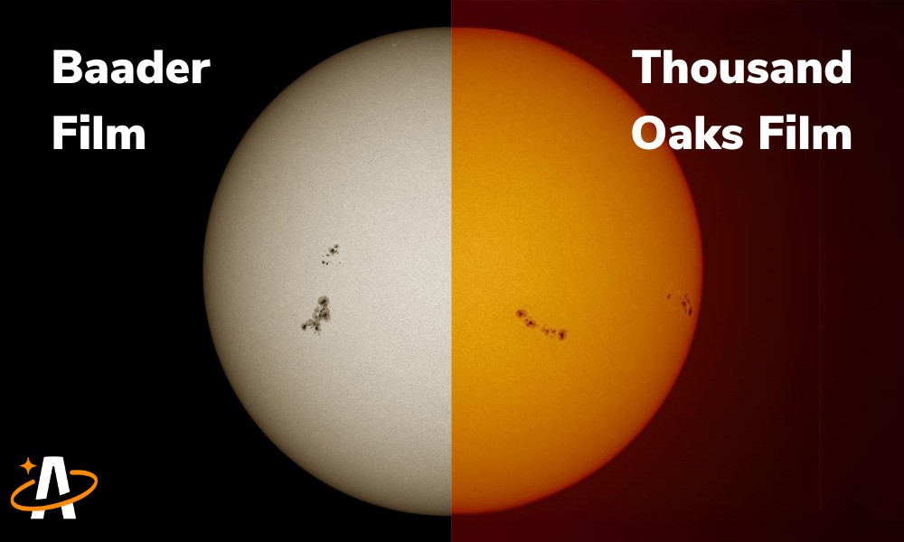 White light solar film comparison: Baader Planetarium AstroSolar vs. Thousand Oaks Optical SolarLite