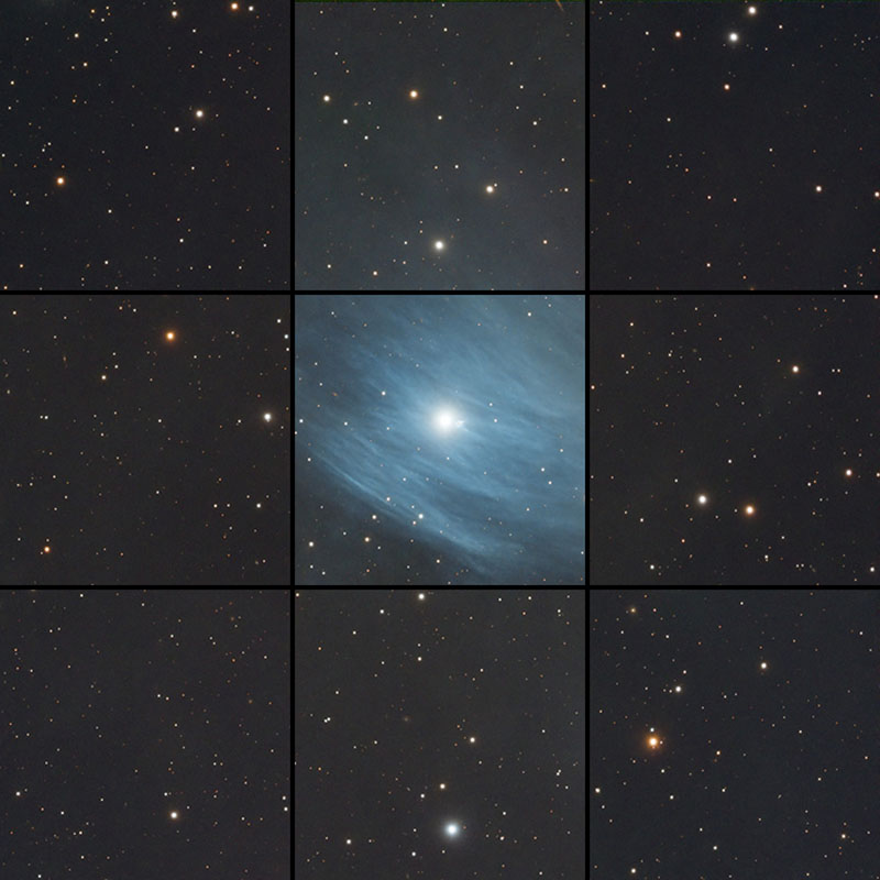 Askar 185 APO Sample Image Pleiades Corner Stars Performance