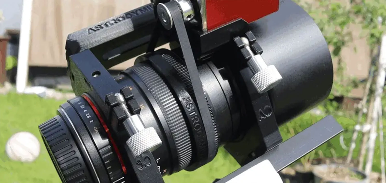 Astrodymium Ring System with ZWO EAF & ASIAIR Mount for Samyang / Rokinon 135mm F2 Lens (V6)