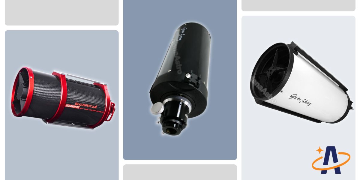 Three types of Cassegrain Telescopes