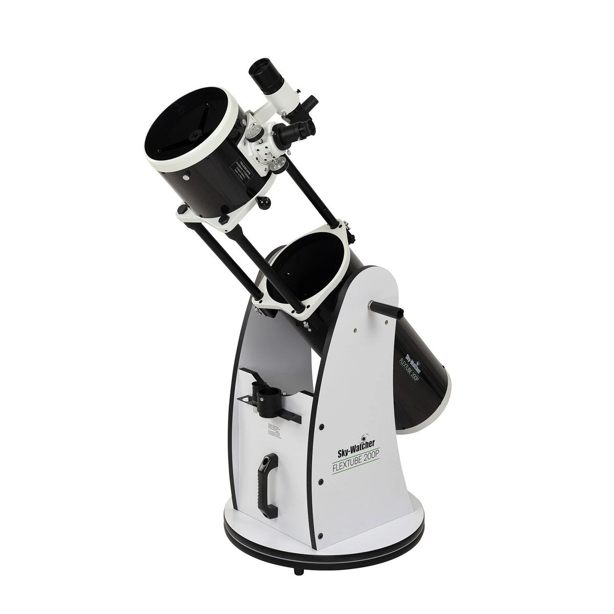 An image of a large Dobsonian Telescope, which includes a Newtonian telescope mounted onto a swivel-style Dobsonian base.