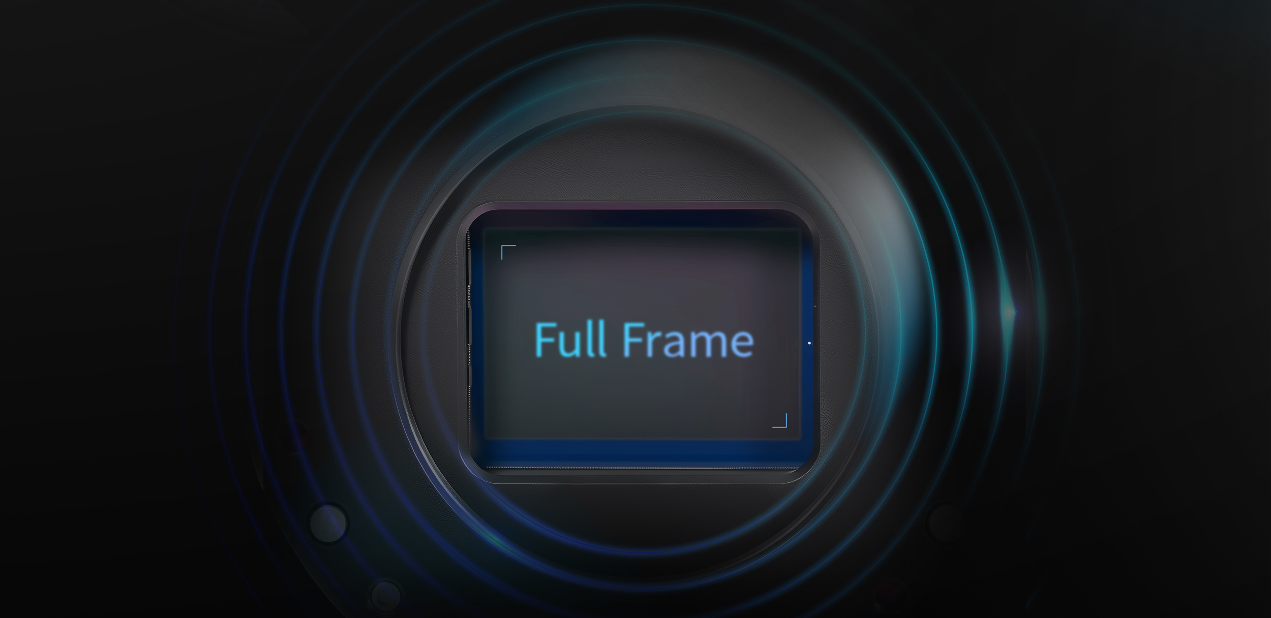 Black image sensor saying full frame.