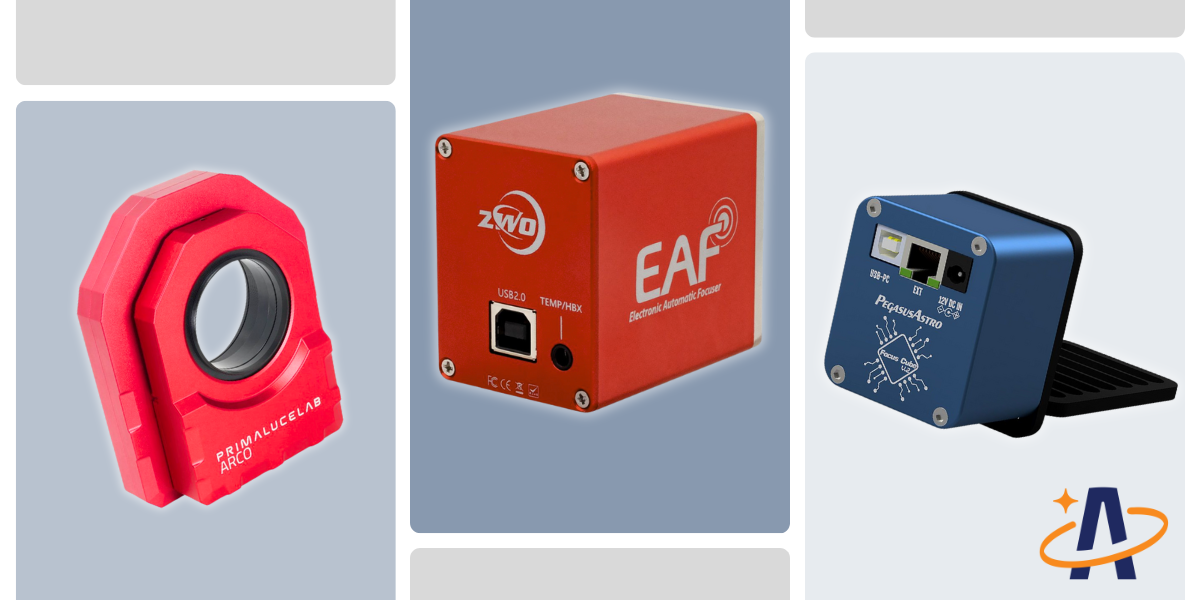 PimaLuce, ZWO AEF and Pegasus Astro Motorized Focusers
