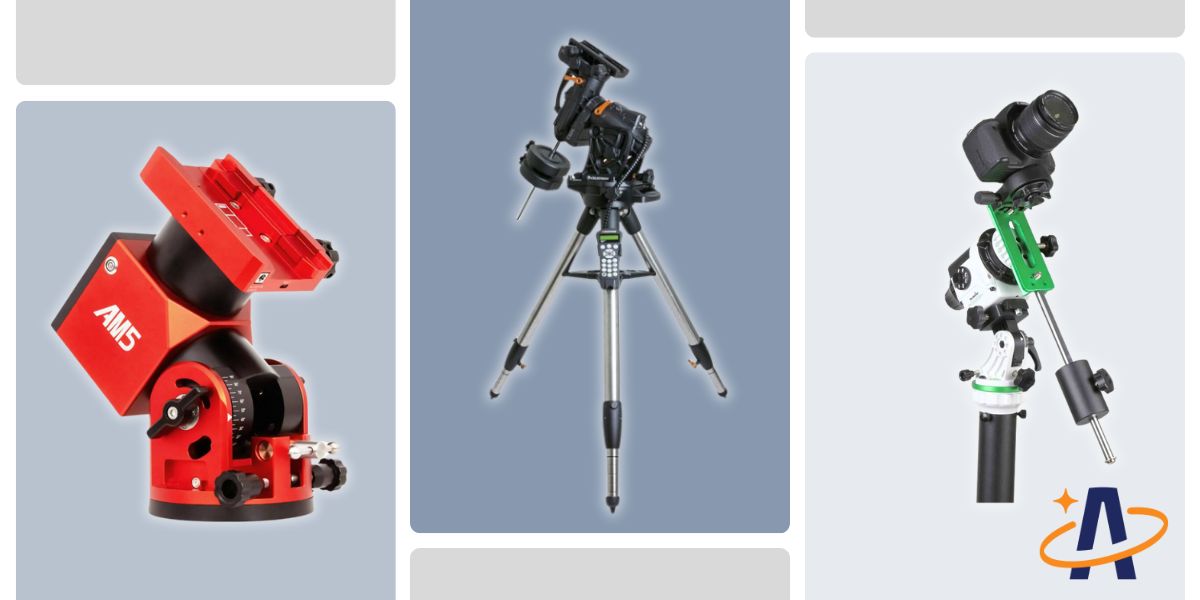 ZWO AM5 mount, with an EQ mount and Skywatcher Star Tracking mount