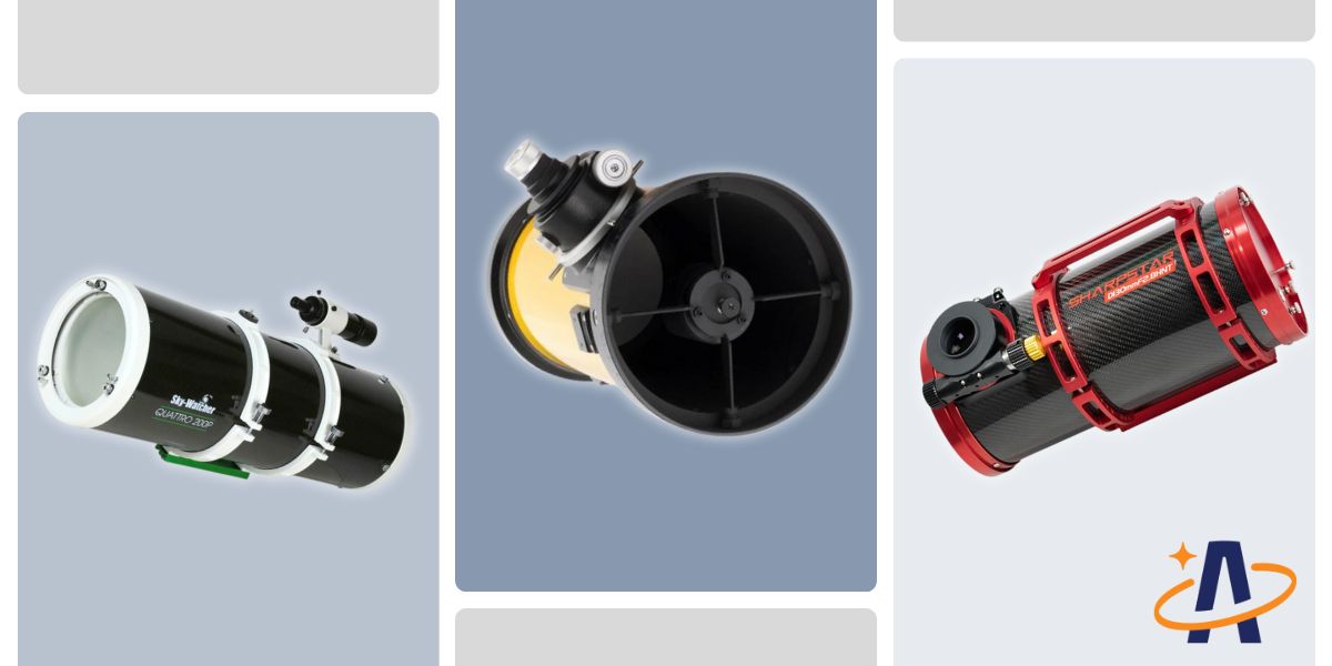 Three types of Newtonian Telescopes