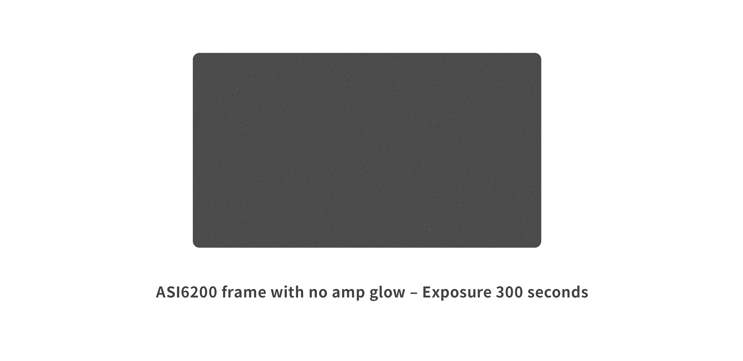 Black image representing no amp glow.