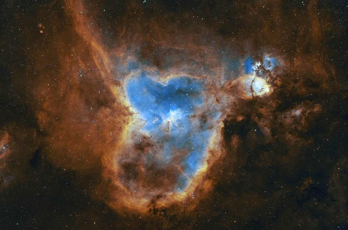 IC 1805 taken with the Askar SQA70 and a cooled camera