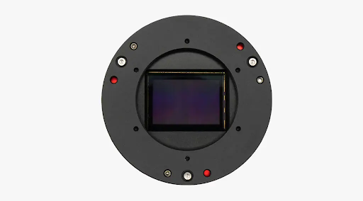 Close-up view of the ASI6200MM Pro internal sensor.