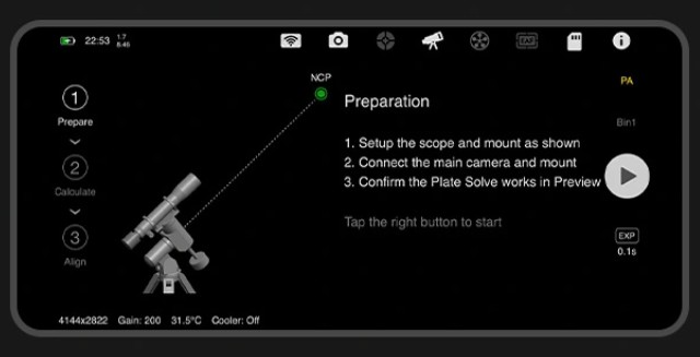 The ASIAIR Plus includes a built in polar alignment routine.
