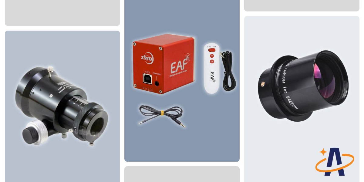 Focuser tube, ZWO ASI EAF, Corrector lens.