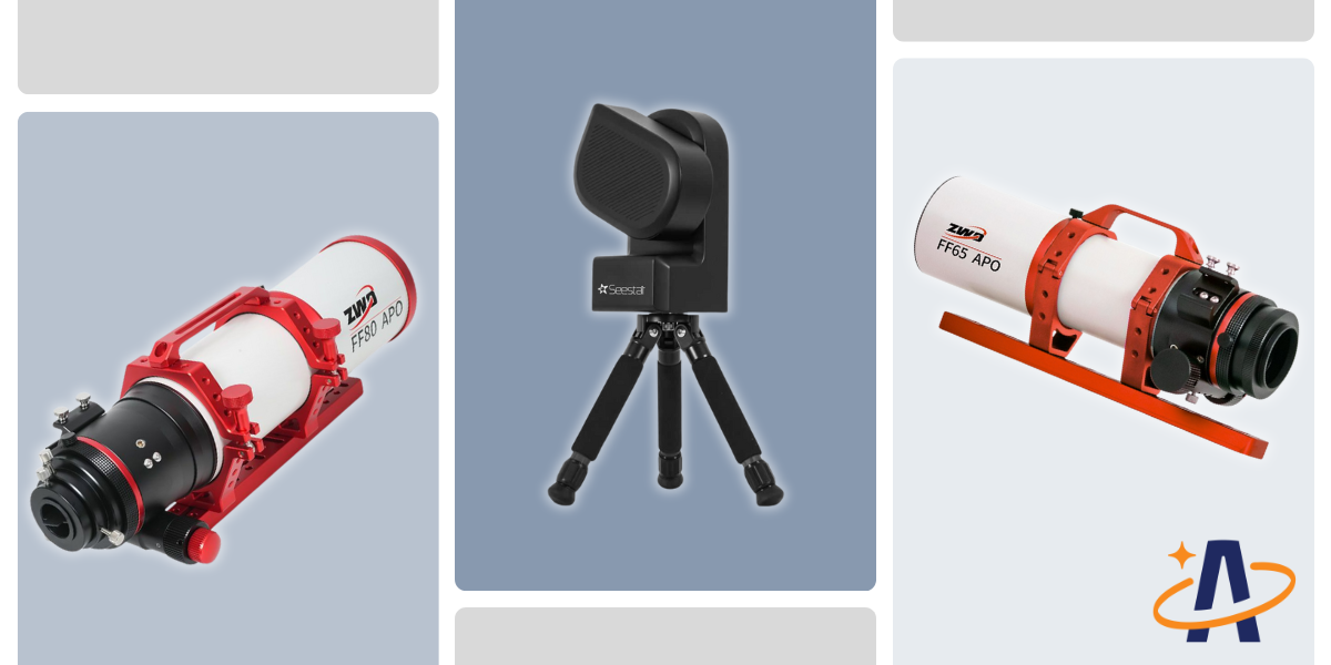 ZWOs FF80, Seastar and FF65 telescopes