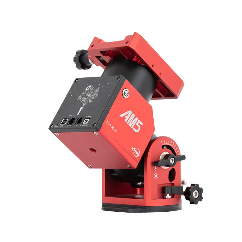 The ZWO AM5 harmonic drive mount is a hybrid alt-az/equatorial mount