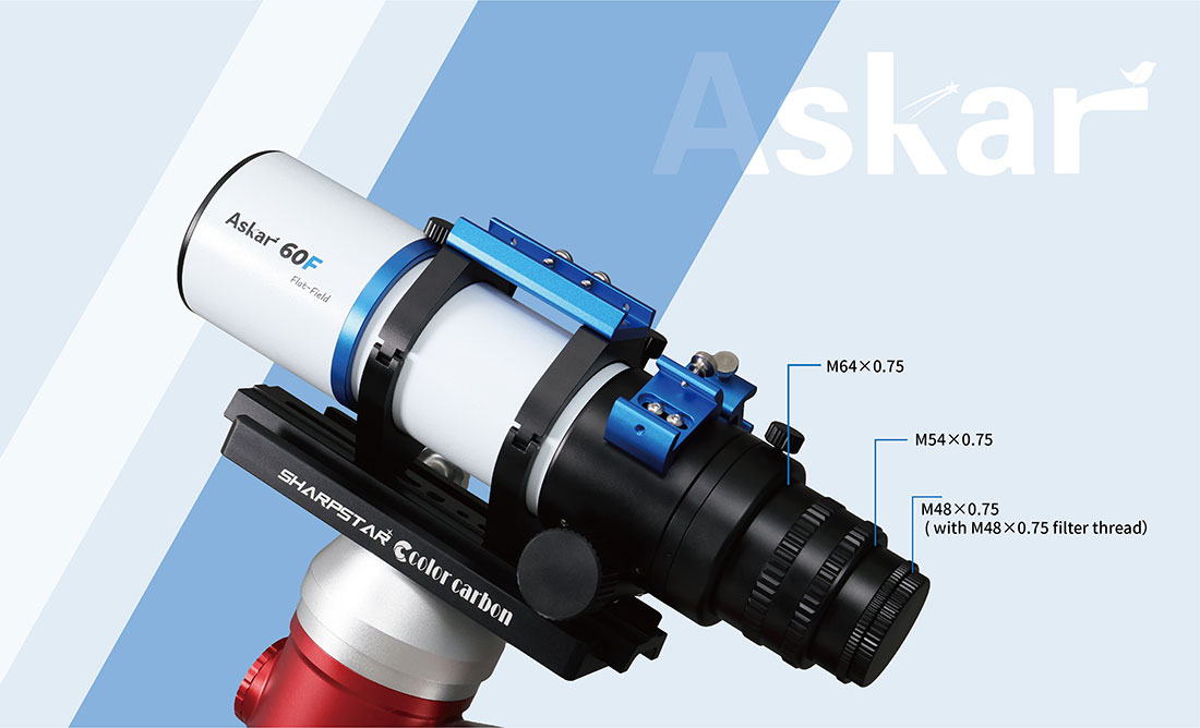 Askar 60F Telescope  - M64 / M54 / M48