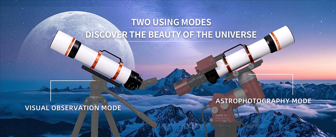 Askar 80ED EQ mount and tripod mounting options.