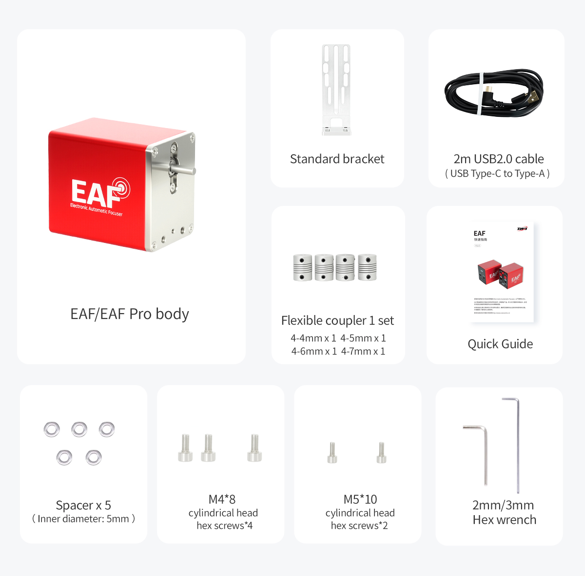 ZWO EAF - What's in the Box