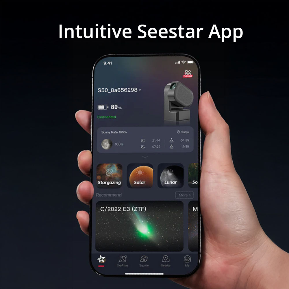 Seestar app lets you control everything on the Seestar S50